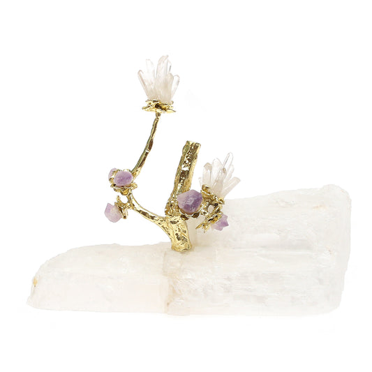 Crystal & Gold “Grapes” Console Piece – Small