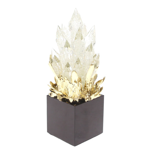 Luxury Crystal Decorative Statue with Black Base