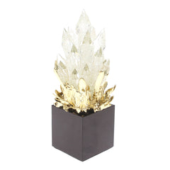 Luxury Crystal Decorative Statue with Black Base