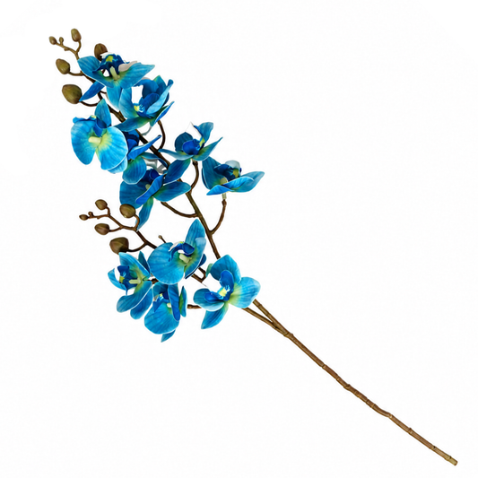 Mini Orchid Flower Stick – Blue