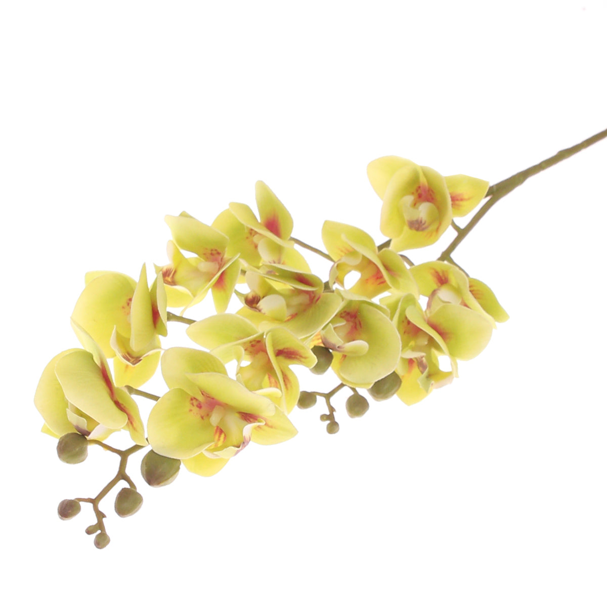 Mini Orchid Flower Stick – Green (Artificial Stem)