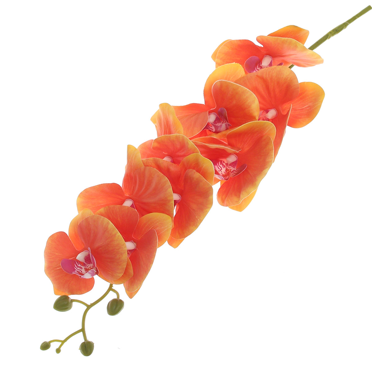 Orchid Flower Stick – Orange (Artificial Stem)