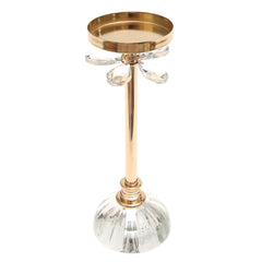 Glass Base Pillar Candle Holder – Large