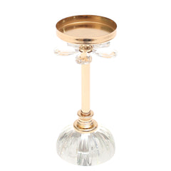 Glass Base Pillar Candle Holder – Medium