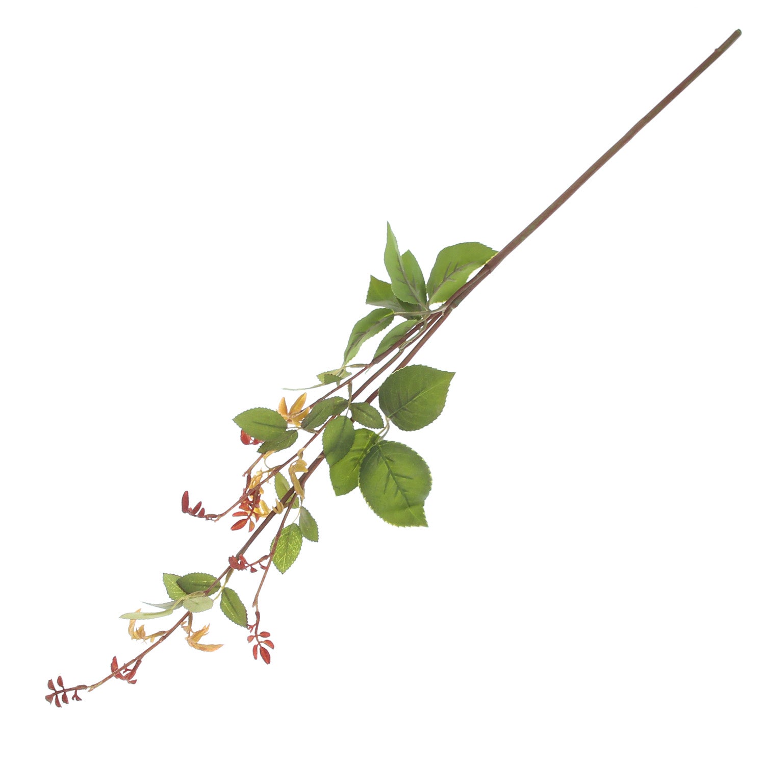 Rose Leaf Filler Stem – Artificial Greenery Spray - Habitt