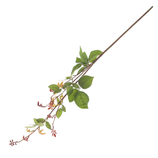 Rose Leaf Filler Stem – Artificial Greenery Spray - Habitt