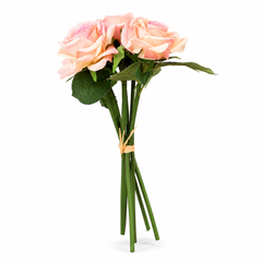 Artificial Rose Bunch Flower Stick – Small Light Purple