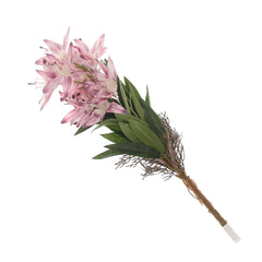 Stargazer Lily Flower Bunch Purple – Artificial Floral Bundle