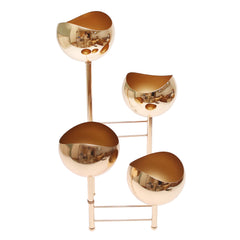 Table Top Metal Lotus – Golden Decorative Sculpture