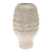 Beige Textured Ceramic Vase - Habitt