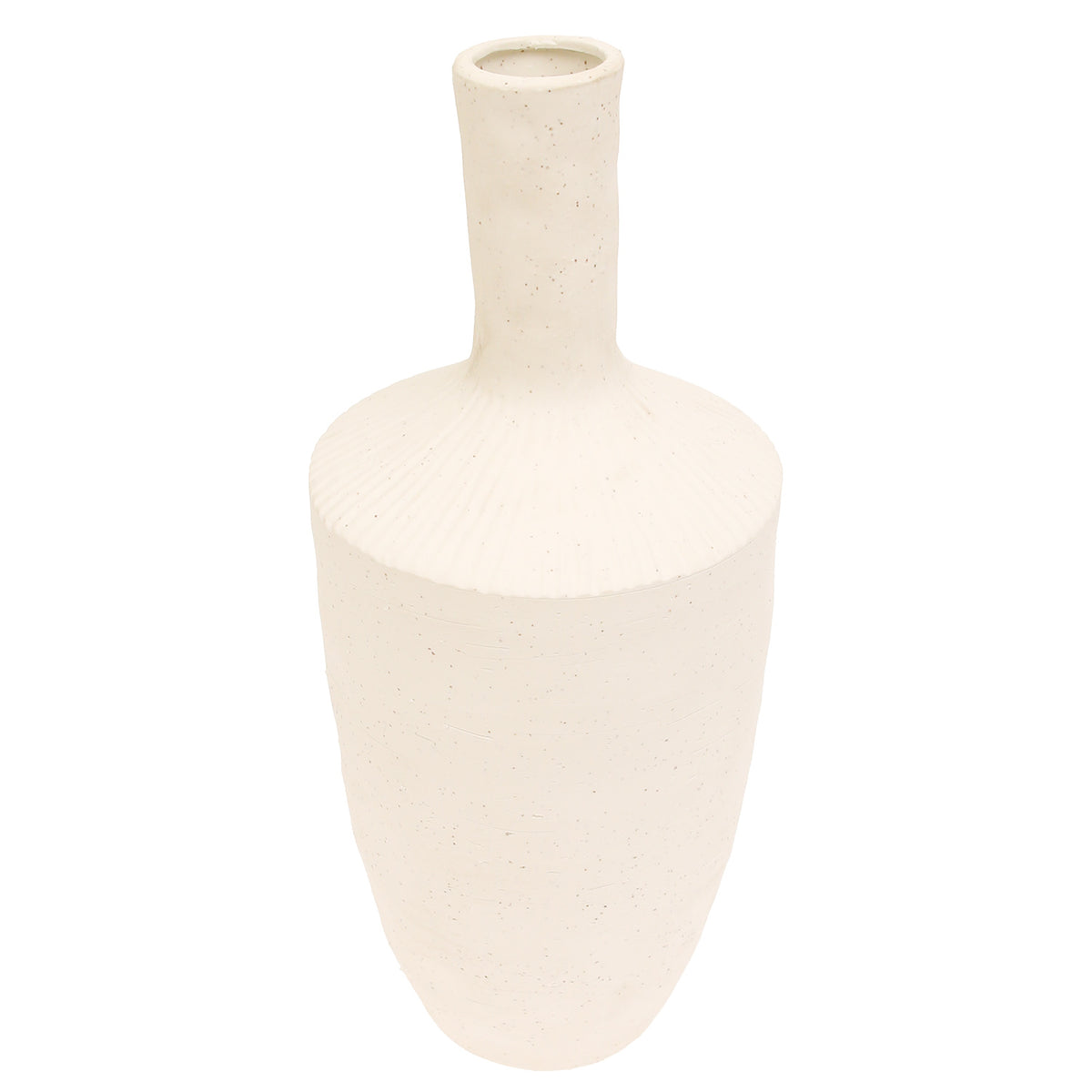 White Natural Ceramic Vase