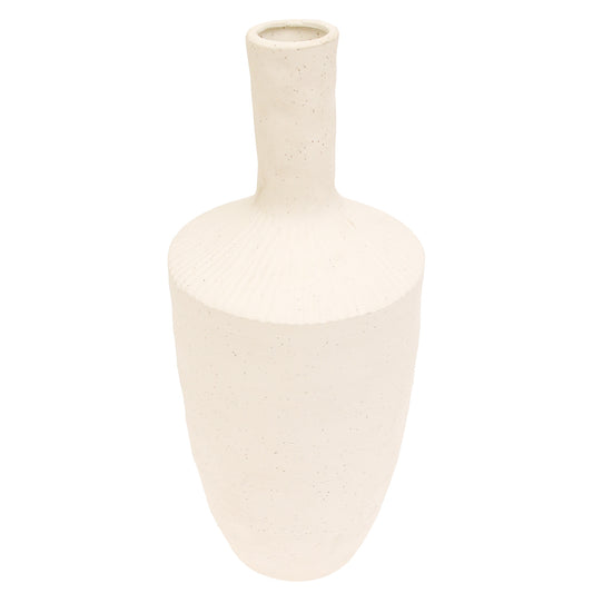 White Natural Ceramic Vase