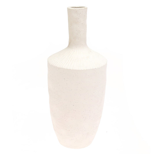 White Natural Ceramic Vase