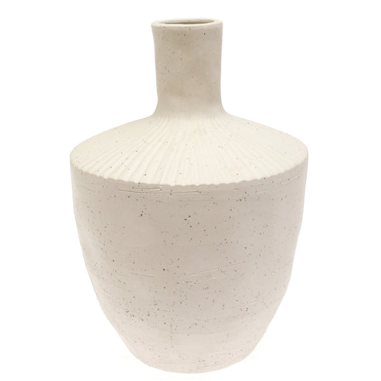White Natural Ceramic Vase