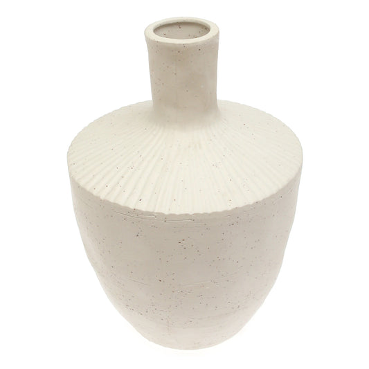 White Natural Ceramic Vase