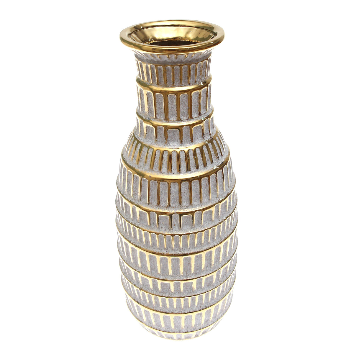 Grey Vase & Gold Box Design – Large