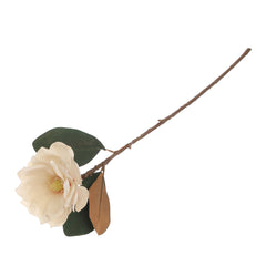 Yulan Magnolia Artificial Flower Stem – White