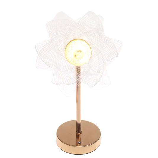 Console Piece Small Gold Decorative Accent Lamp – Modern Luxury Table Décor, 14 Inch Height