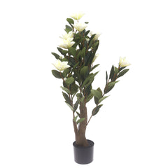 Plant Green 33-Inch Artificial Flowering Plant