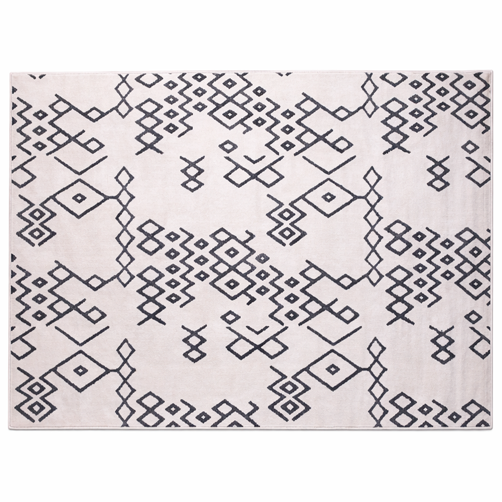 FESTIVAL – ATTRACTION Rugs HAF (160x230 ) – Modern Geometric Cream & Black Area Rug - Habitt
