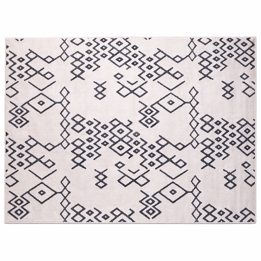 FESTIVAL – ATTRACTION Rugs HAF (160x230 ) – Modern Geometric Cream & Black Area Rug - Habitt