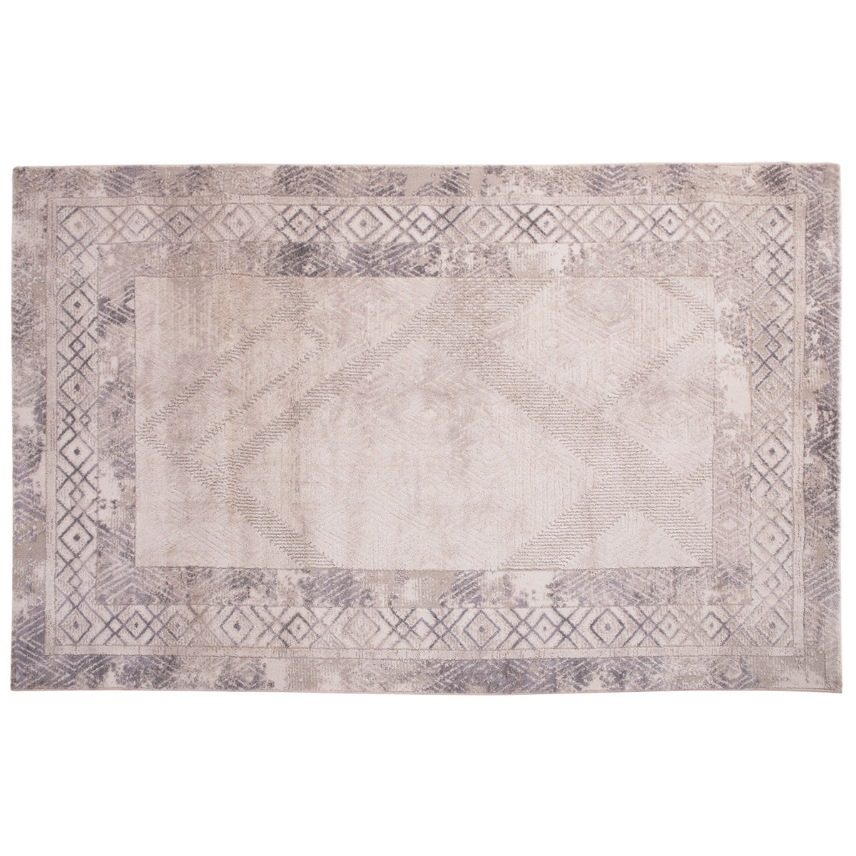 Festival F1 Area Rug HAF – Geometric Border Pattern Rug 160×230 cm - Habitt