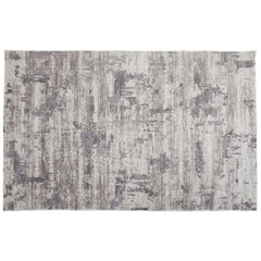 Festival F1 Modern Abstract Area Rug – Neutral Beige & Grey Distressed Design 160x230 cm - Habitt