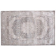 Festival F1 Vintage Medallion Area Rug – Distressed Traditional Beige & Grey 160x230 cm - Habitt