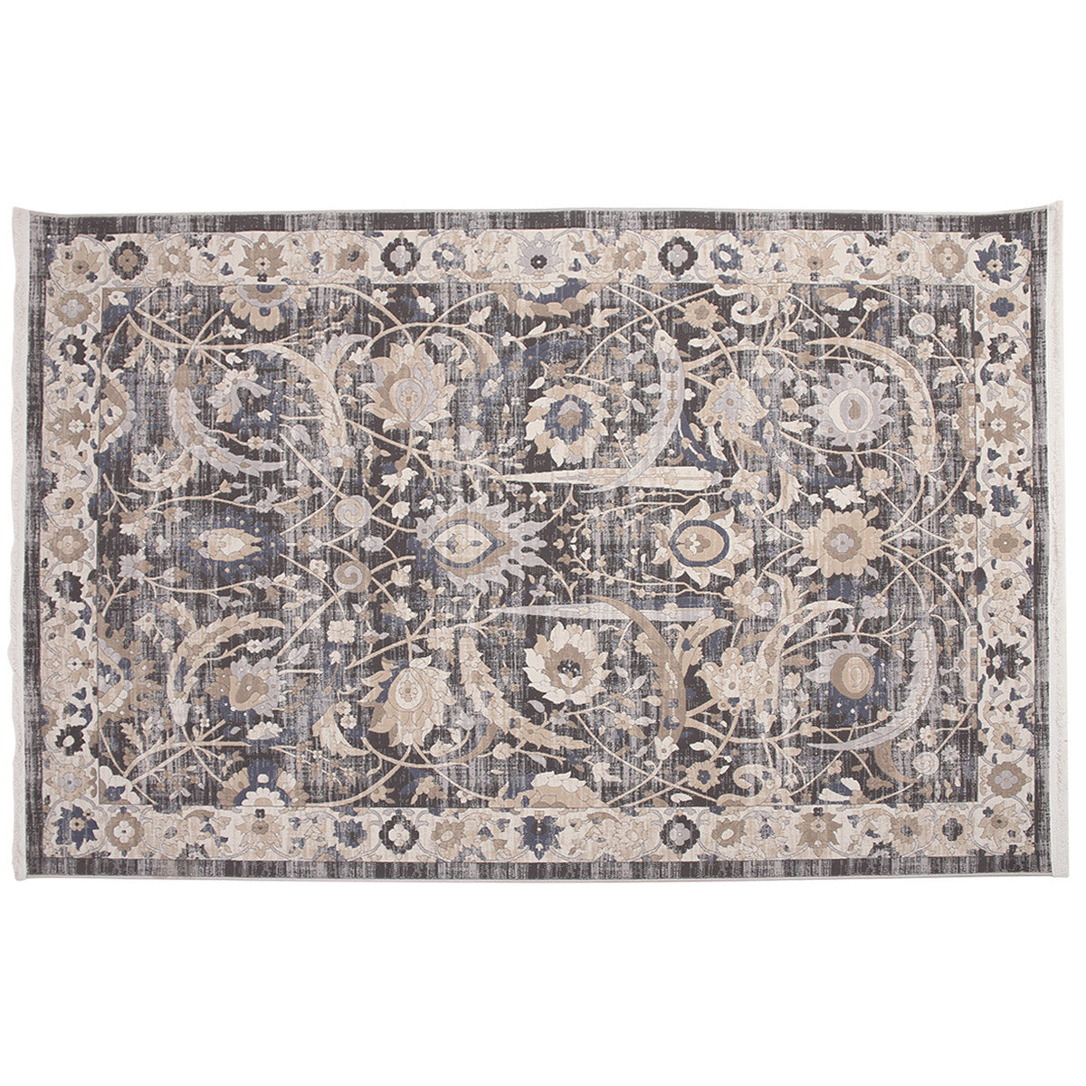 Festival F1 Area Rug HAF – Grey & Beige Traditional Pattern Rug 160×230 cm - Habitt