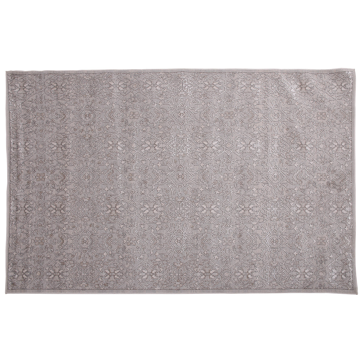 Festival F1 Textured Traditional Pattern Area Rug – Soft Taupe Neutral Design 160x230 cm - Habitt