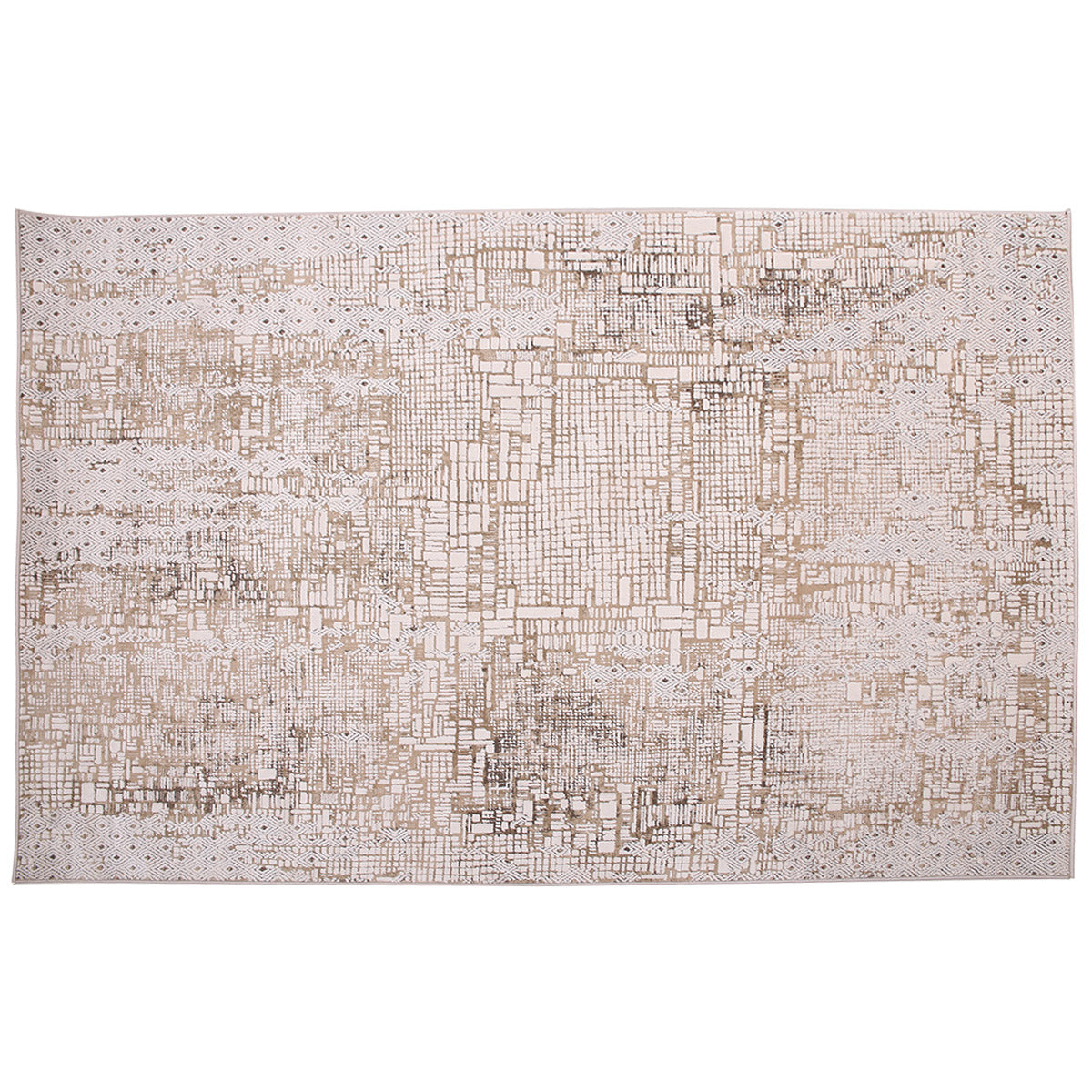 Festival F1 Area Rug HAF – Modern Abstract Beige Pattern Rug 160×230 cm - Habitt