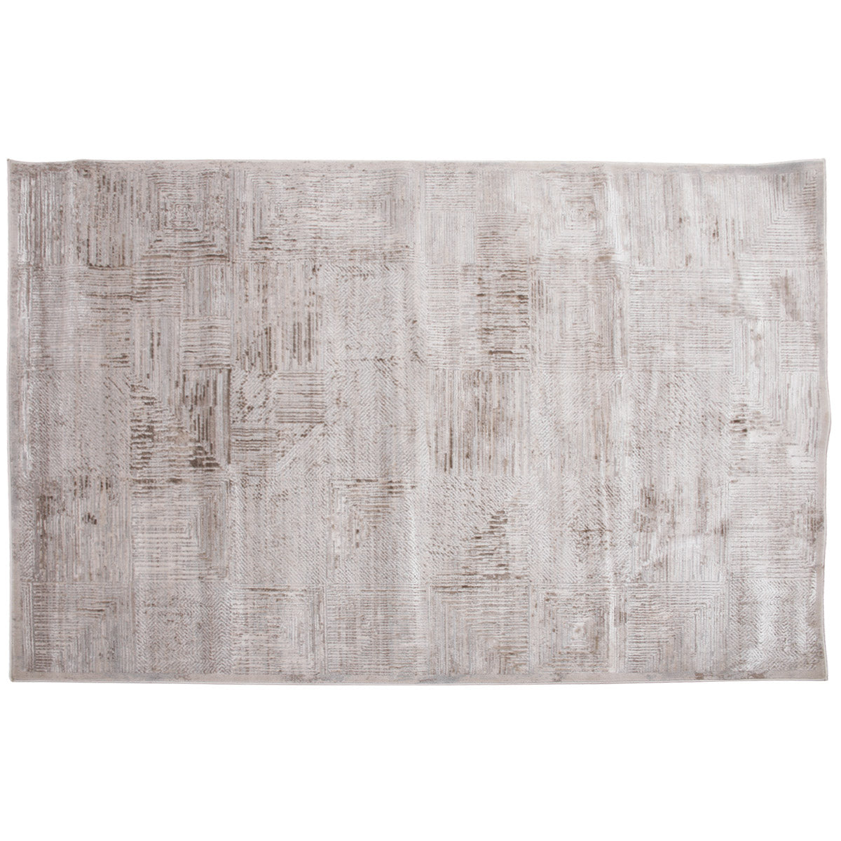 Festival F1 Area Rug HAF – Neutral Patchwork Textured Rug 160×230 cm - Habitt