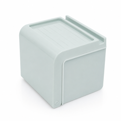 Geometric Design Tissue Box – Heavy Wood