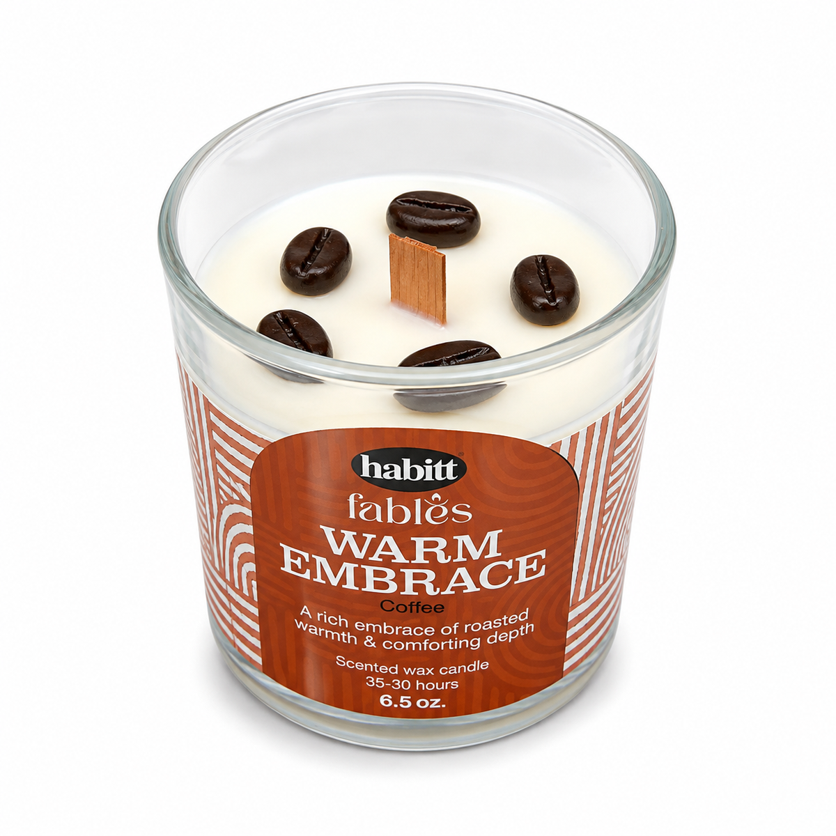 Coffee Scented Jar Candle 6.5oz | Aromatic Home Fragrance Candle