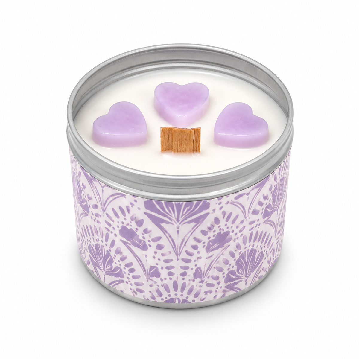 Lavender Scented Jar Candle 4oz | Relaxing Home Fragrance Candle