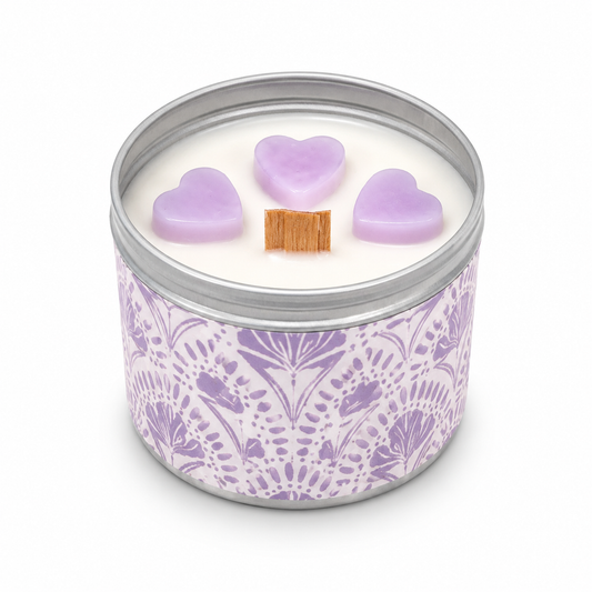 Lavender Scented Jar Candle 4oz | Relaxing Home Fragrance Candle