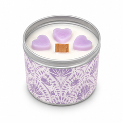 Lavender Scented Jar Candle 4oz | Relaxing Home Fragrance Candle