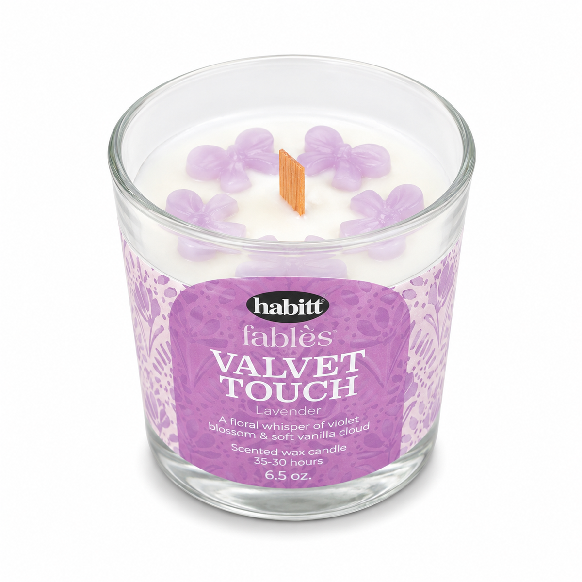 Lavender Scented Jar Candle 6.5oz | Relaxing Home Fragrance Candle