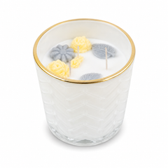White Musk Scented Jar Candle 18.5oz | Elegant Home Fragrance Candle