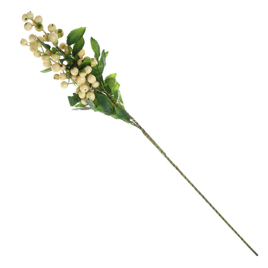 Artificial Berry Lemon Branch Stem – Decorative Faux Berry Spray for Home & Floral Arrangements - Habitt