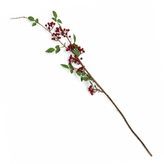 Barrey Maroon Decorative Berry Stem