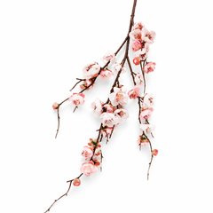 Cherry Blossom White & Pink Flower Stem