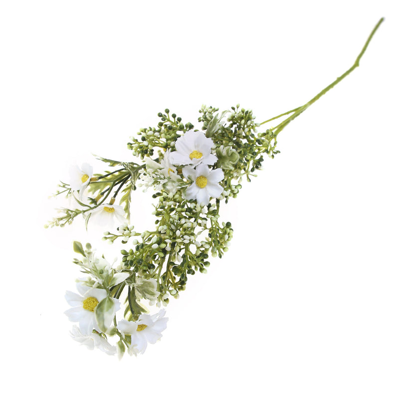 Artificial White Gypsophila (Baby's Breath) Flower Stem – Delicate Faux Floral Spray for Arrangements & Décor - Habitt