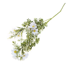 Artificial White Gypsophila (Baby's Breath) Flower Stem – Delicate Faux Floral Spray for Arrangements & Décor - Habitt