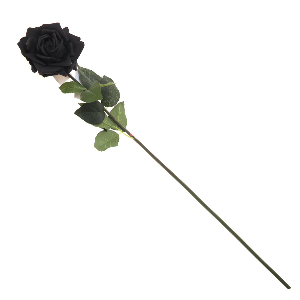 Artificial Black Rose Flower Stem – Elegant Faux Black Rose for Floral Arrangements &; Décor - Habitt