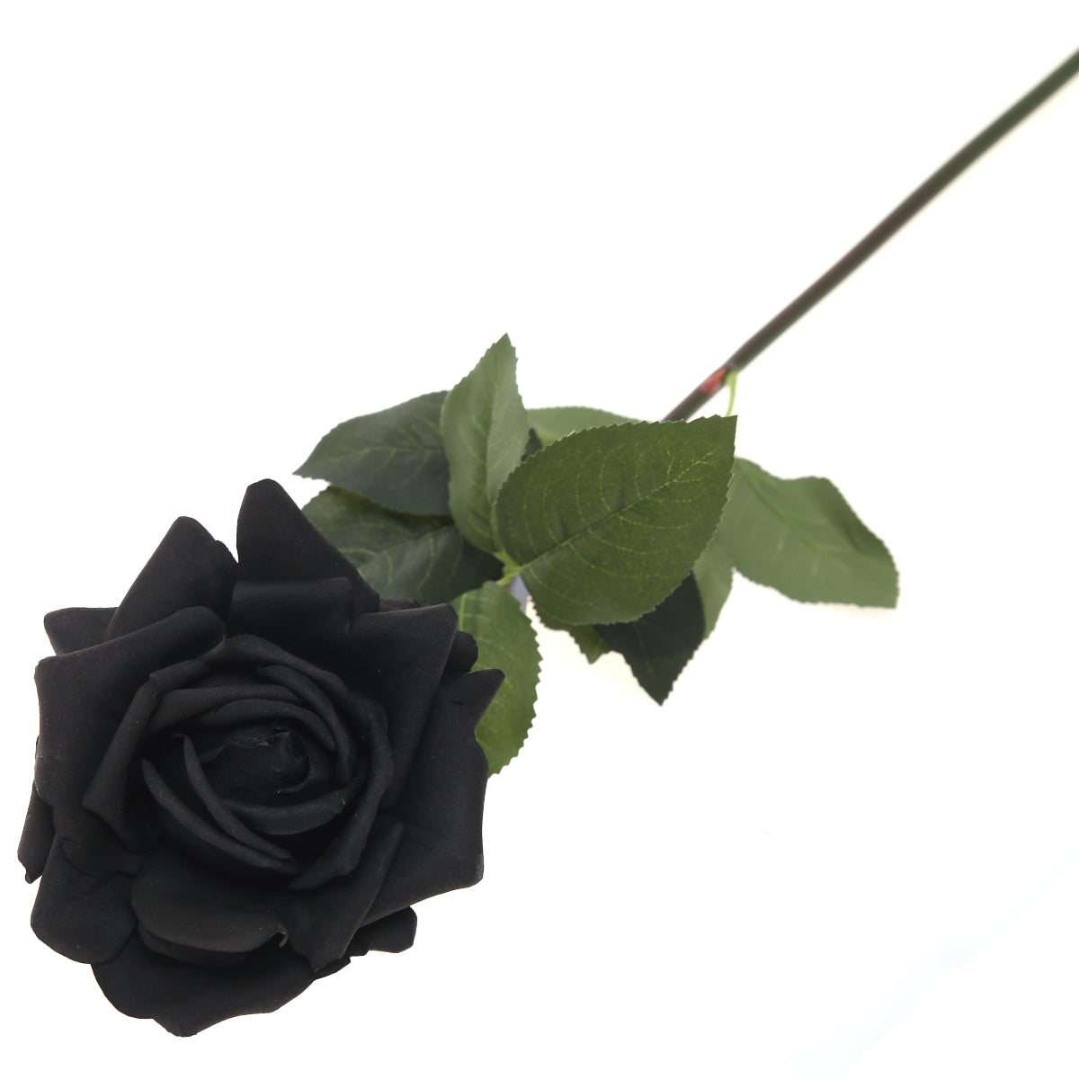 Artificial Black Rose Flower Stem – Elegant Faux Black Rose for Floral Arrangements &; Décor - Habitt