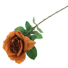 Artificial Brown Rose Flower Stem – Elegant Faux Rose for Floral Arrangements & Décor - Habitt