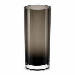 Colored Glass Vase – Cylinder Grey Medium