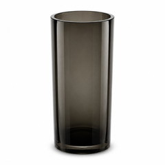 Colored Glass Vase – Cylinder Grey Small