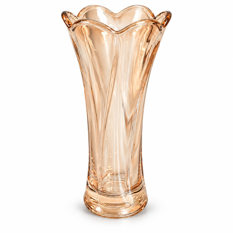 Decorative Glass Vase 90mm – Light Golden